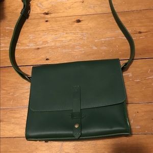 Green Leather Beca by Joy Gryson bag.